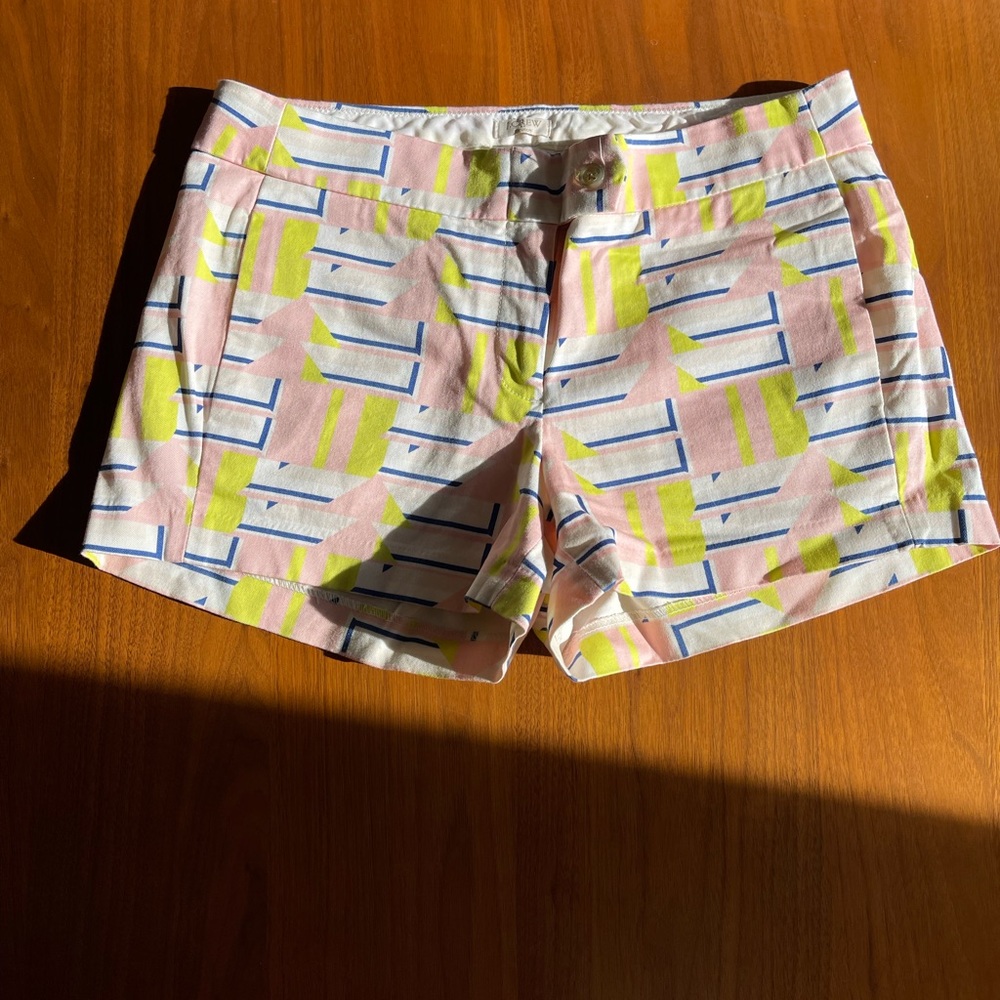 Womens JCrew shorts. Multicolored. Size 4.